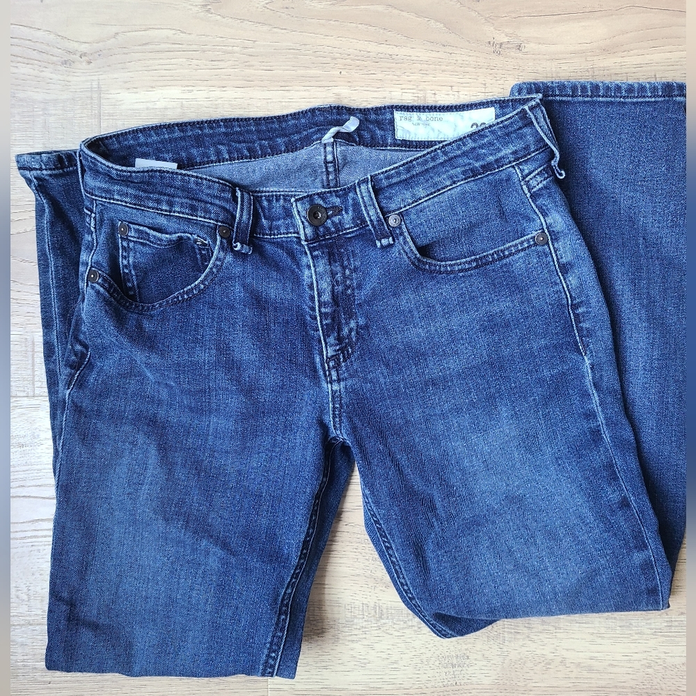 Rag & Bone Dre Slim low rise boyfriend jeans Size 26 EUC